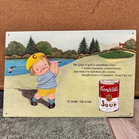 1993 Campbell’s Soup Sign #20 Golf AAA Vintage - Picture 2 of 11